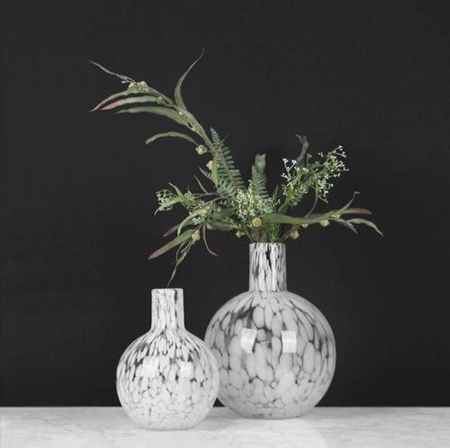 Patterned Glass Vase