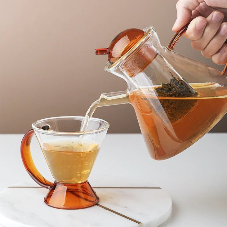 Borosilicate Glass - Tea pouring in Glass cup