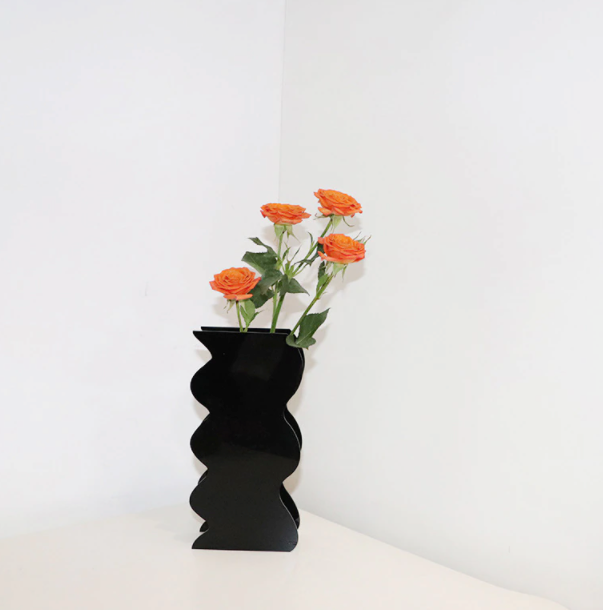  Acrylic Flower Vase with flowers in it 